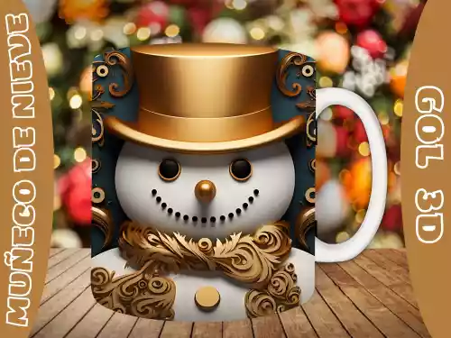 vectores plantilas NAVIDAD,FESTEJO,FESTIVIDAD,3D,MUÑECO DE NIEVE,INFLADO,
